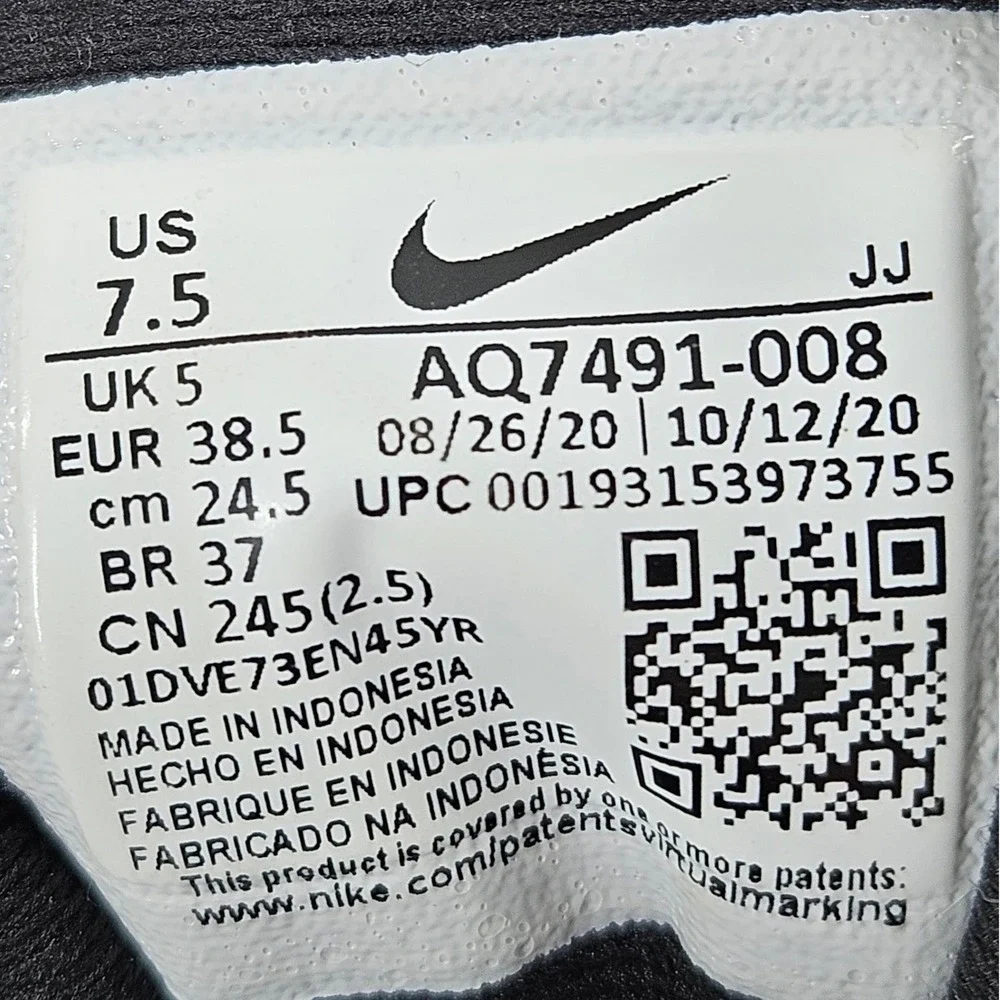 Nike Flex TR 9 Training Shoes Womens  7.5 Black White AQ7491-008 Running Workout